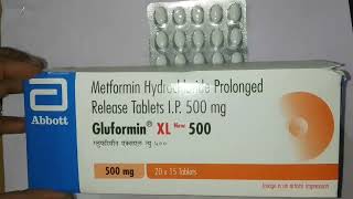 gluformin xl 500gluformin xl 500 tablets usesbenefitsdose and side effects [upl. by Ayikan]