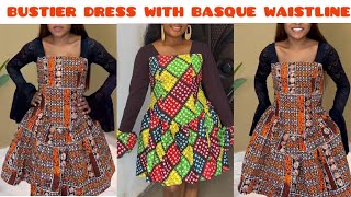 How to make a Simple Bustier Dress with Yoke and Basque Waistline [upl. by Hilly]