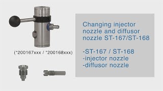 RM  Suttner Changing injector nozzle and diffusor nozzle ST167  ST168 [upl. by Arotak]