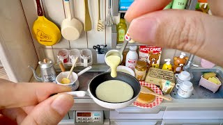 ReMent Mini Kitchen  Mini Pancake amp Cappuccino  Toy Food Cooking  Toy Food Miniatures ASMR [upl. by Macgregor]