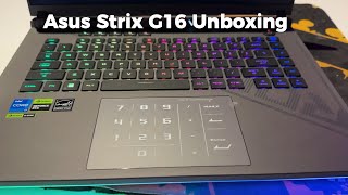 Asus Strix G16 Laptop Unboxing [upl. by Eberly121]