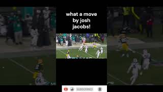 WHAT A MOVE BY JOSH JACOBS NFL PACKERS JOSHJACOBS FOOTBALL greenbay thanksgiving [upl. by Nahtahoj]