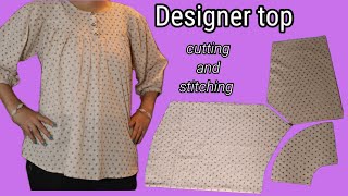 Designer girls top cutting and stitching । reglan sleeves top [upl. by Pulling]