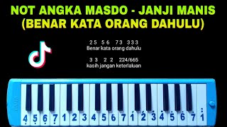 Not Pianika Masdo  Janji Manis  Benar Kata Orang Dahulu Tiktok [upl. by Aihtnys29]