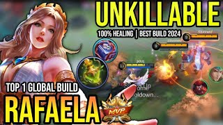 RAFAELA BEST BUILD 2024  BUILD TOP 1 GLOBAL RAFAELA GAMEPLAY  MOBILE LEGENDS✓ [upl. by Jana153]