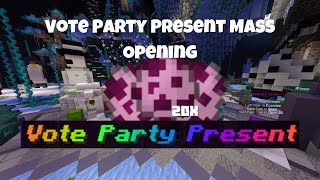 Sb737 Server Penguingg Skyblock  Vote Party Present Huge opening 20x [upl. by Zink]