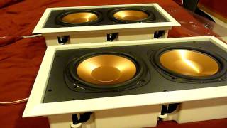 klipsch rsa500 with rw5802 in wall subwoofer unboxing [upl. by Hoskinson]