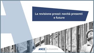 La revisione prezzi novità presenti e future [upl. by Ennovi]