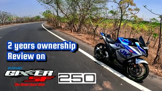 Gixxer SF250 REVIEW  AFTER 2 YEARS [upl. by Ahselak]