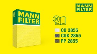 How to change a cabin air filter by MANNFILTER  CU 2855  CUK 2855  FP 2855 [upl. by Eisenstark136]