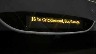 16 to Cricklewood Bus Garage [upl. by Kandace]