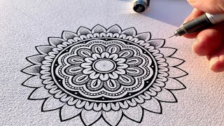 😊Easy mandala art for beginners mandalaartdesign mandalaartwork [upl. by Eicyak]