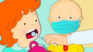 Caillou et Mousseline Chez le Dentiste  Caillou en Français [upl. by Bradeord]