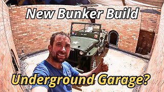 Underground Bunker build walls stairs and Jeep [upl. by Yorled]