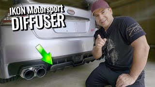 IKon Motorsports Rear Diffuser Installation and Review on WRX STI [upl. by Natale]