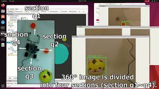 360° Object Detect and Marker Output in ROS2 rviz2 and KR260Test1 [upl. by Inaoj]