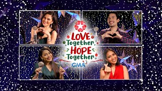 GMA Christmas Station ID 2021 Lyric Video quotLove Together Hope Togetherquot [upl. by Hazem507]