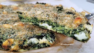 Frittata di spinaci al forno con pochi ingredienti un secondo gustoso [upl. by Akena]