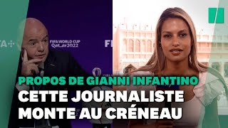 Coupe du monde au Qatar  cette journaliste démonte la défense quotstupéfiantequot de Gianni Infantino [upl. by Inafit512]