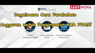 TIPS LENGKAP CARA PENGINPUTAN KUA PPAS PADA APLIKASI SIPD RI [upl. by Dirraj]