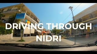 DRIVING THROUGH NIDRI BY CAR SUMMER 2022 LEFKADA [upl. by Nnanaej]