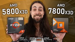 R7 5700X3D vs R7 5800X3D vs R7 7800X3D  Productivity amp Gaming Benchmarks [upl. by Seeto253]