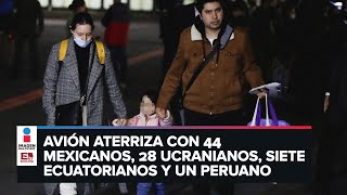 Llegan a México personas evacuadas de Ucrania [upl. by Orelie720]