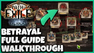 POE 319 Betrayal Guide  Full Walkthrough From 0 To Perfect Mastermind Board  Immortal Syndicate [upl. by Ettedranreb]