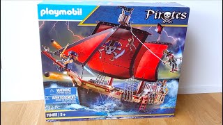 Playmobil Pirate Ship set 70411  Playmobil Unboxing build amp play  Playmobil Pirates Kids Toys 5 [upl. by Thessa]