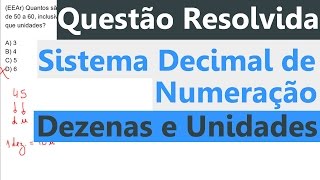 Questão Resolvida Sobre Dezenas e Unidades [upl. by Aline]