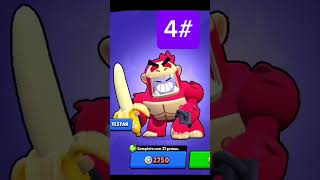 Ranqueando as skins de brawlywood brawlstars jogosbrawl diversão brawlstarsbrasil jogos [upl. by Nodla]