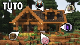 Minecraft 120  Comment Construire une Base Parfaite pour la Survie et la Décorer  Tutoriel Maison [upl. by Annig]