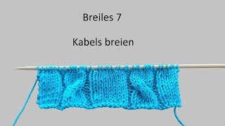 Leren breien breiles 7 kabels breien [upl. by Murton888]