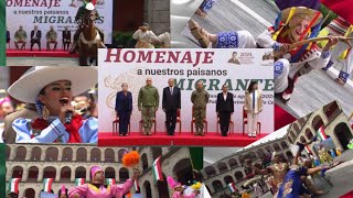 🎻🎺🪗HOMENAJE COMPLETO🏔️🏡a nuestros PAISANOS gracias👏👏👏 AMLO👨🏼‍🦳 viva México 🇲🇽 [upl. by Ozzy]