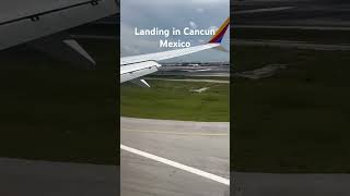 Landing in Cancun Mexico [upl. by Hayes]