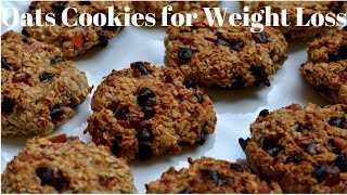 3 Ingredient Healthy Oats Breakfast Cookie Recipe for Weight Loss by Food Alchemy Sugarfree Cookie [upl. by Omar]