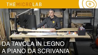 Tutorial  Come trasformare una tavola di legno in piano da scrivania [upl. by Jory]