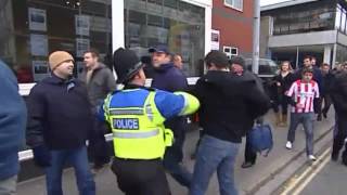 Southampton vs Pompey Hooligans  Trouble before amp after game [upl. by Mordecai]