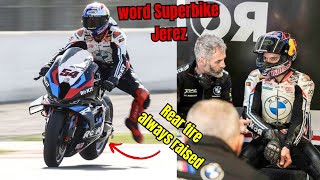 CONTINUED ON THE JEREZ CIRCUIT🔥 TOPRAK IS ANXIOUS BMW IS VULNERABLE TO STOPPIE [upl. by Yticilef]