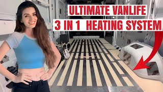 Installing DIY Radiant Heated Floors by VanLife Tech [upl. by Hakon]