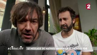 Le message au Palmashow de Mathieu Madénian amp Thomas VDB [upl. by Garlan]