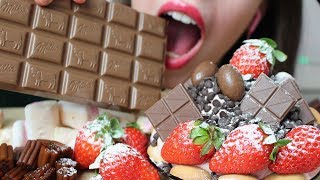 ASMR Valentines Day CHOCOLATE Eating  Marshmallows CRUNCHY amp CHEWY Eating Sounds No Talking [upl. by Nichola]