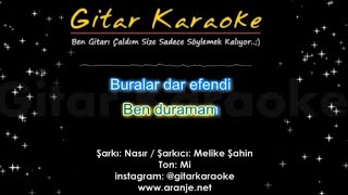 NASIR  Gitar Karaoke Melike Şahin [upl. by Sitruc487]