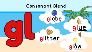 Learn to Blend  Consonant Blends Made Easy  quotGLquot Words [upl. by Dorsey446]