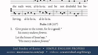 COMMUNION • 2nd Sunday of Easter • SIMPLE ENGLISH PROPERS [upl. by Hendricks922]