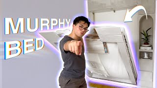 How I Made my Murphy Bed for under 300 DIY for cheap [upl. by Eceinart427]