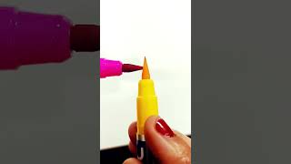 Doms brush pen mixing hack shorts trendingart [upl. by Lambart3]