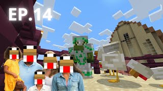 QLAND La familia DE LOS HUEVOS  Minecraft minecraft serie [upl. by Zurn]