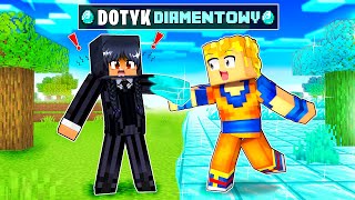 MINECRAFT ale WSZYSTKO CZEGO DOTKNĘ ZAMIENIA SIĘ w DIAMENT cały świat z diamentów [upl. by Refinnaj]