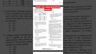 OSSC CGL 2024 QUESTION PAPER ossccgl2024 [upl. by Leopoldeen]